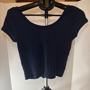 Live Love Dream Aeropostale Women's Black Short Sleeve Top Size Small